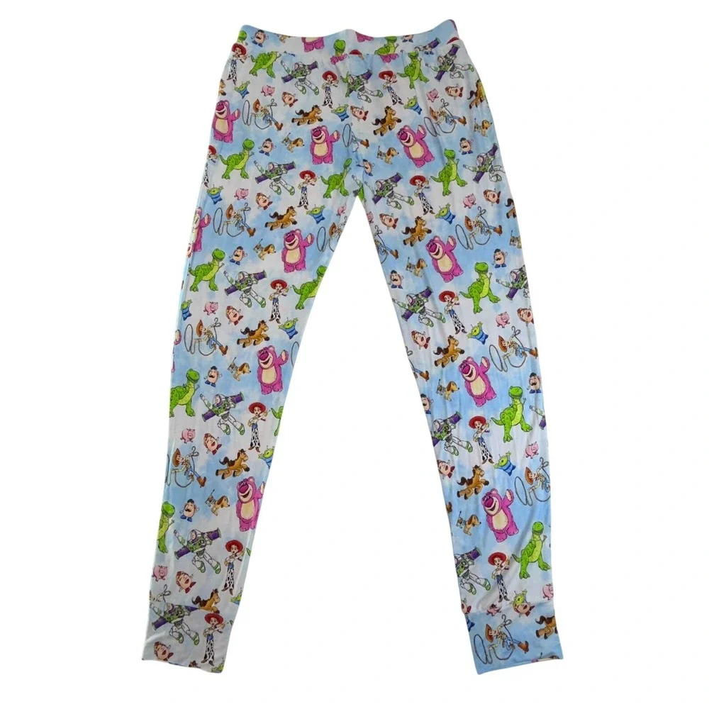 Little Snuggles Toy Story Pajama Pants Women XL Blue Bamboo Jogger Lounge Disney